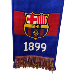 NWT FC Barcelona Scarf Bufanda Tear #29 Red and blue stripes